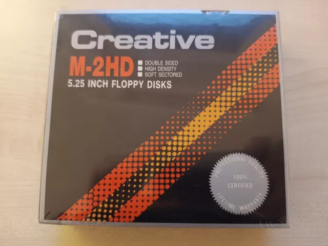 Creative M-2HD Disketten / Floppy Disks (5,25", 1,2 MB, 10 Stk/Pcs) - Neu / New