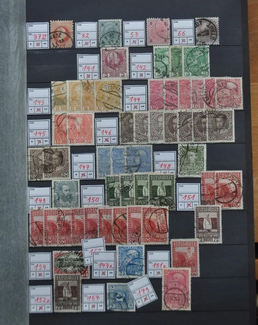 Briefmarken Sammlung Dubletten Österreich Michel Nr. 37 -1370