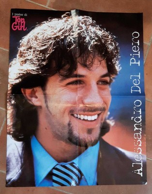 POSTER TOP GIRL ANNI 90 ALESSANDRO DEL PIERO / BOYZONE JUVENTUS 