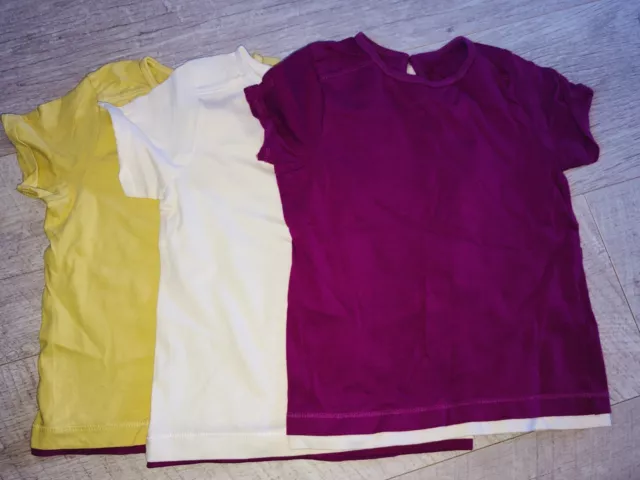 Mothercare set of T-shirts/tops x3. Girl age 2-3. EUC/unworn