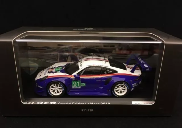 Porsche 911 RSR 991 24h Le Mans 2018 #91 Rothmans 1/43 Spark Dealer Edition