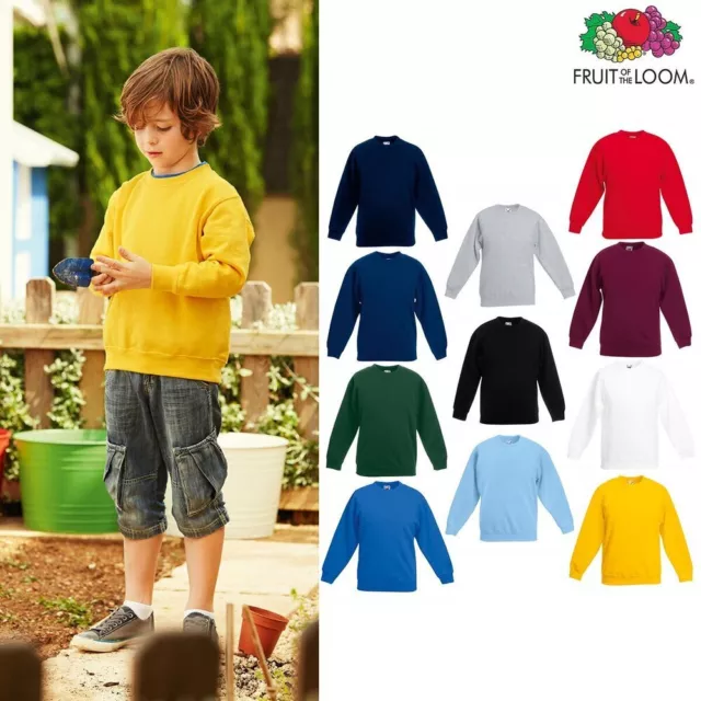Fruit of The Loom 70/30 Felpa per bambini Set-In / Maglione da ragazzo