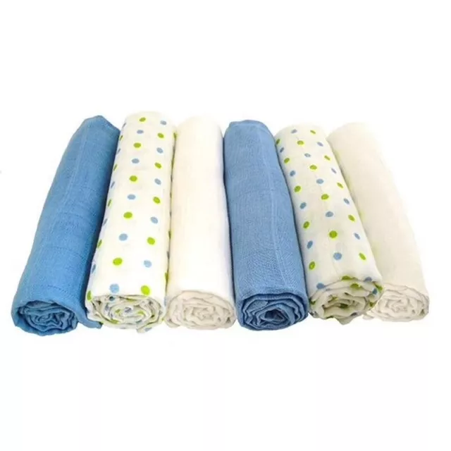 Muslinz pack of 6 Muslin Squares 70cm x 70cm