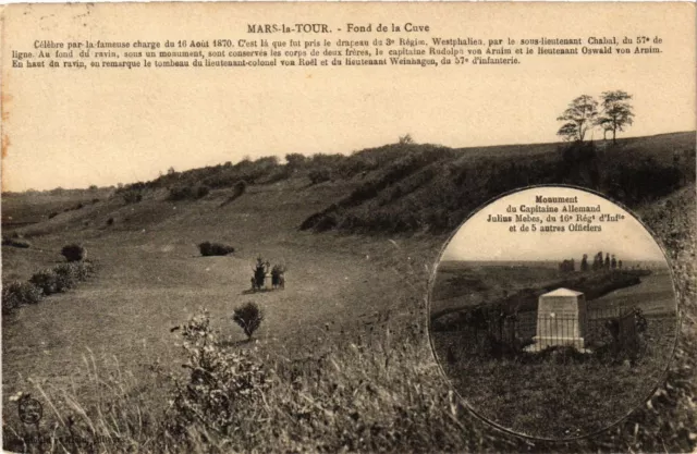 CPA AK Military - Mars-la-Tour - Bottom of the Tank - Monument (697137)