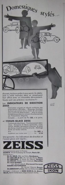 Publicité De Presse 1934 Zeiss Ikon Indicateurs De Direction - Advertising