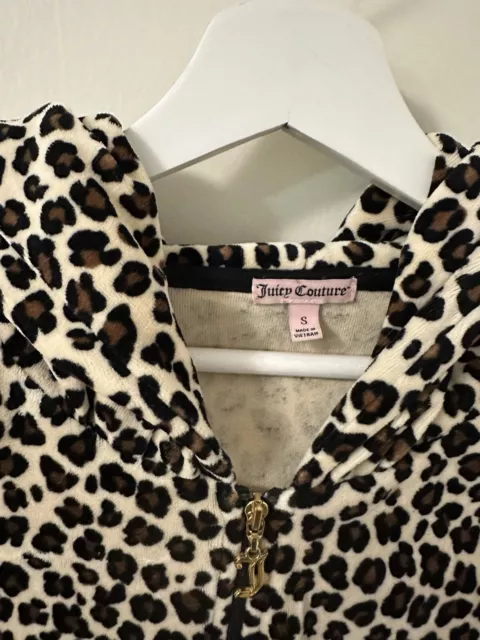 JUICY COUTURE CHEETAH Hoodie Size Small $11.60 - PicClick