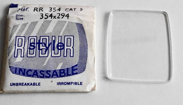 Verre De Montre Carré 24 Mm - Base Plate - VERLUX - Neuf Sans étiquette
