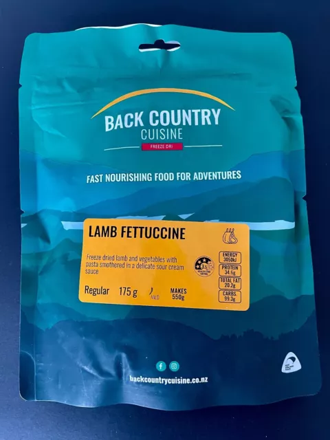 Lamb Fettuccine - BACK COUNTRY Cuisine (Regular 175g) Survival / Camping Food