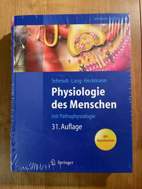 Physiologie des Menschen von Schmidt/Lang in der 31.Auflage (2011) - Neu + OVP