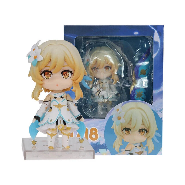 4" Genshin Impact PVC Action Figure Toys Lumine Collection Doll Model Xmas Gifts