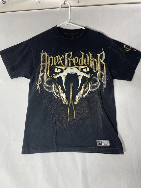 Randy Orton WWE Vintage T-Shirt Men M Black RKO Apex Predator Short Sleeve Crew