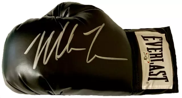 Mike Tyson Signed Left Black Everlast Glove Mike Tyson Exclusive Hologram