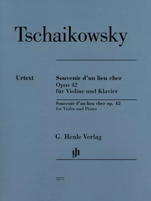 Tchaikovsky Souvenir D'un Lieu Cher Op. 42 Violin and Piano Book NEW 051481275