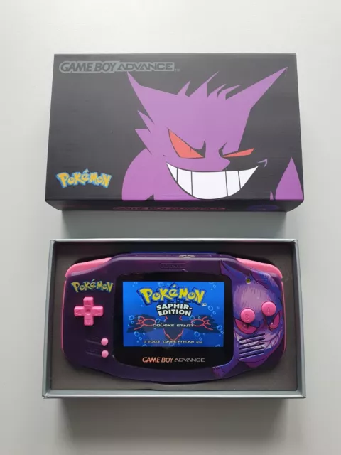 GBA Konsole Gengar Pokemon Box OVP | Nintendo GameBoy Advance | IPS V5 LCD