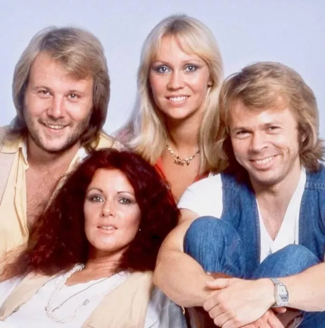 Iconic  Large Photo ABBA  Good Condition