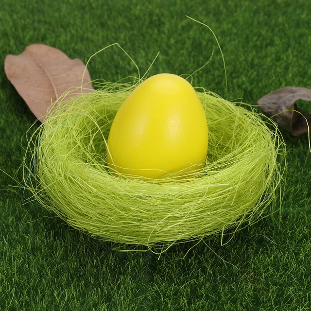 6 piezas Favores Fiesta de Pascua Nido de Huevos Árbol de Navidad Modelo de Pájaro