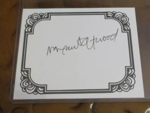 Margaret Atwood author The Handmaiden's Tale autographed bookplate signed