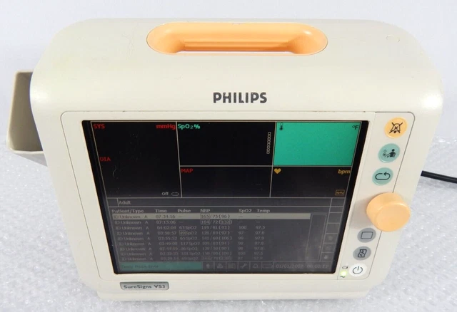 Philips Suresigns Vs3 Vital Signs Monitor S/N 332