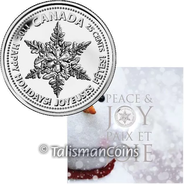 2011 Canada 50 Cents Gifts from Santa Christmas Coin Low Mintage