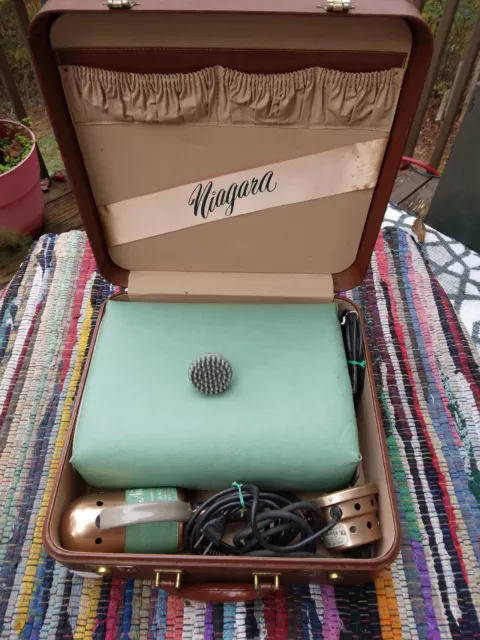 Masajeador vintage NIAGARA COJÍN con unidad de mano de 1954. ¡Funciona!¡!