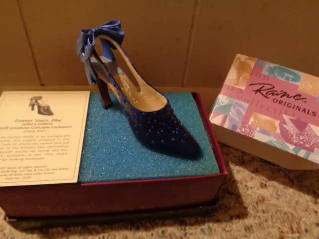 Just The Right Shoe - By Raine Willitts - Forever Yours, Blue - #25211 - Coa!!!