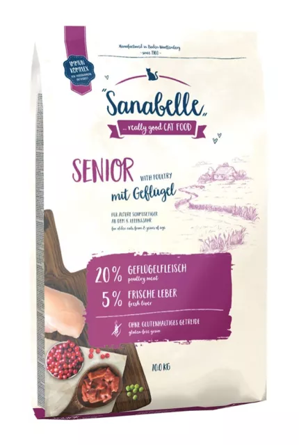 Sanabelle Senior mit Geflügel 10kg Katzentrockenfutter