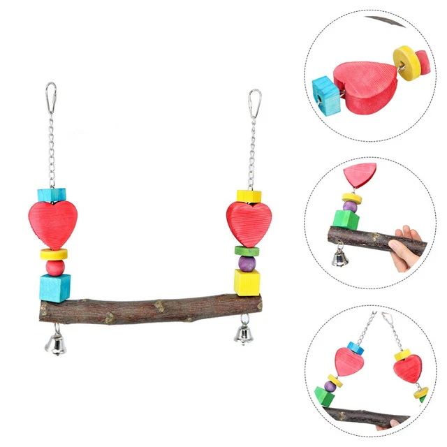1Pc Parrot Swing Toy Einzigartiges Papageien Swing Hanging Bird Stand Papageien