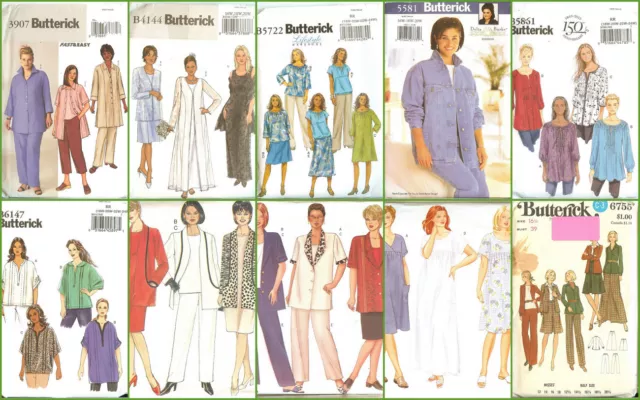 OOP Butterick Sewing Pattern Misses Dress Plus Size Range 16W - 24W  You Pick