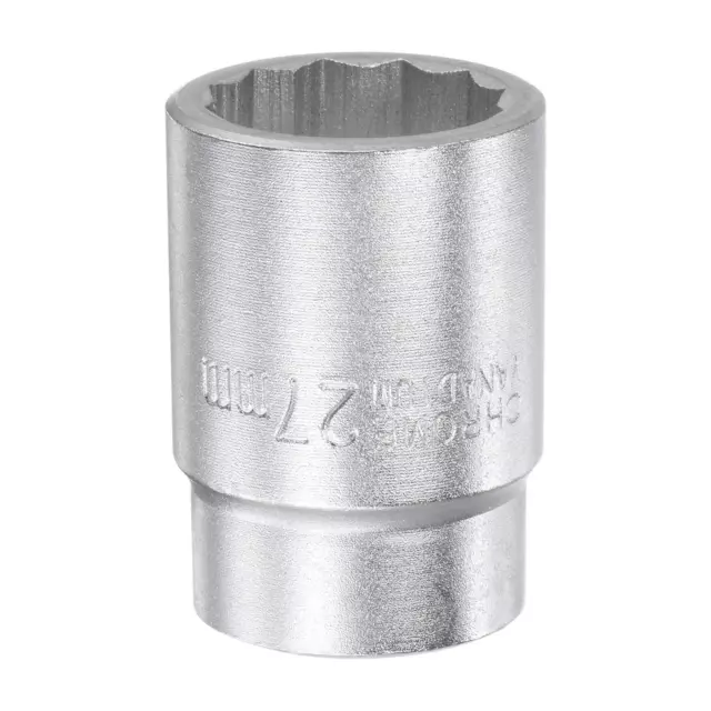 3/4 Inch Square Drive 12 Point 27mm Standard Impact Socket Alloy Steel