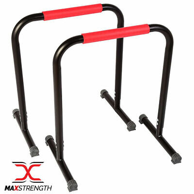 Parallel Dip Station Bars Stand Home Gym Trainer Workout Calisthenics set