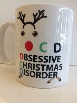 OCD Obsessive Christmas Disorder Mug Secret Santa  Funny Xmas Gift  Cup 424 2