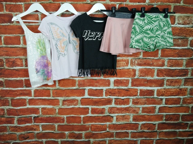 Girls Bundle Age 6-7 Years Zara Next Gap Etc Shorts Skirt Tops Tee Summer 122Cm