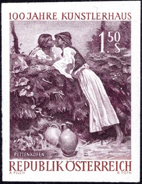 Österreich ANK 1130 PU Bildende Künstler 1.50 S Pettenkofen PROBEDRUCK UNGEZÄHNT