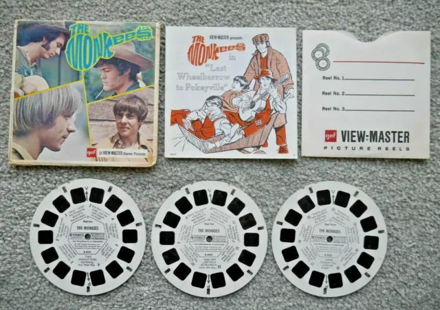 The Monkees Viewmaster Reels 1967 Set B493 Rare Vintage Complete   J961