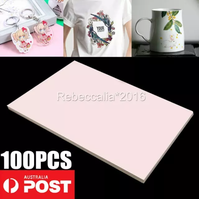 100PCS A4 Dye Sublimation Transfer Paper For Sublimation Ink Printer Printing