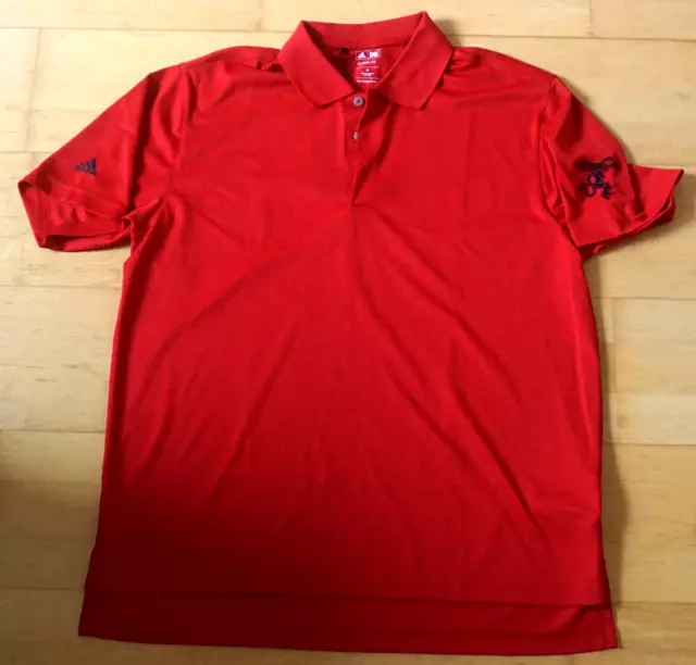 Fireball adidas Trikot Shirt Herren Rot Größe M adidasgolf Whiskylikör Zimt Polo