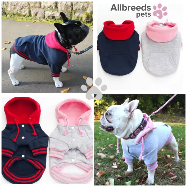 Allbreeds Dog Hoody Jumper Fleece Hoodie Winter Coat Puppy French Bulldog Jacket