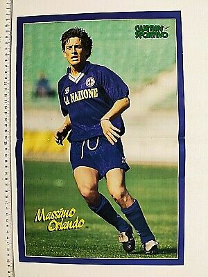 MIS.54x40 CM BETO NAPOLI POSTER GUERIN SPORTIVO GABRIEL BATISTUTA FIORENTINA 