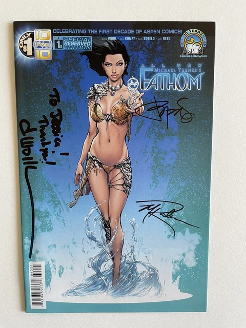 ALL NEW FATHOM #1 Special Reserved Edition Aspen SIGNED Wohl & Steigerwald 2013