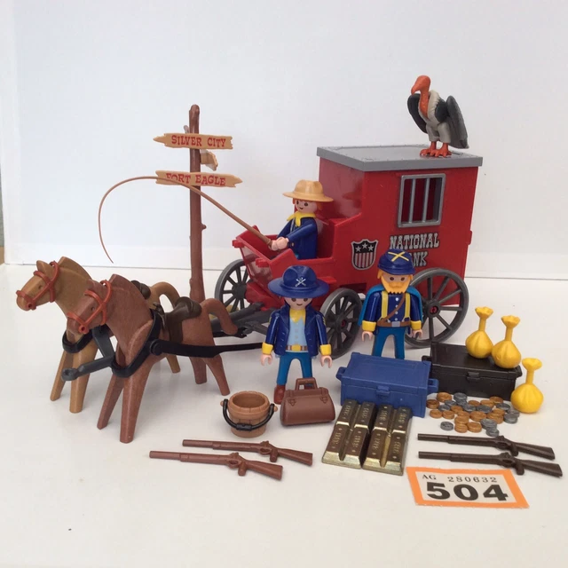 PLAYMOBIL 3037 VINTAGE Western National Bank Playset Union