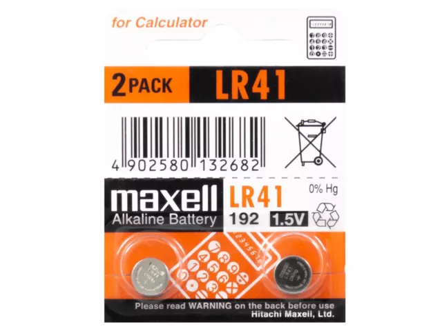 2 x Maxell Pila Batteria replace 392 R384/10 G3 G3A 736 L736 LR736 L736C L736F