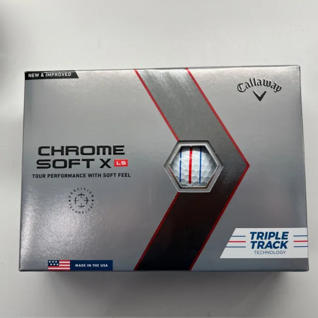 Callaway Chrome Soft X LS (1 Dutzend) 12 Stück 2023 Tripple Track