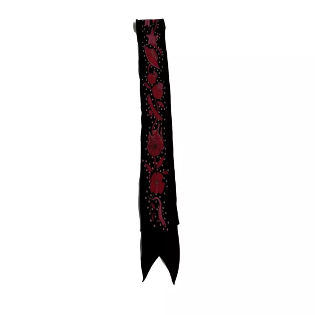 NWOT Rockins Super Skinny Scarf in Black Pink