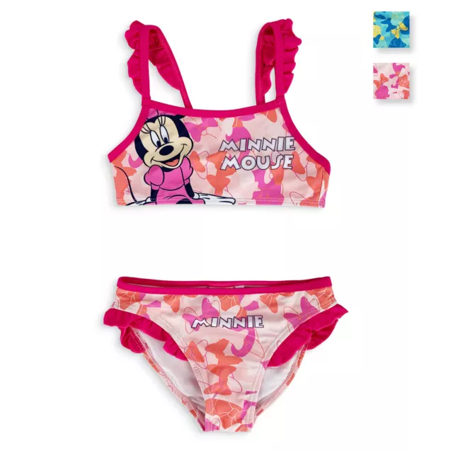 Costume da mare Disney Minnie Mouse 2 pezzi bambina slip piscina 5183