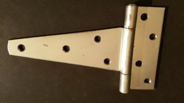 (1 EACH) 6" Strap Hinge Heavy Duty Zinc Plated Hardware Door Fence Barn Gate