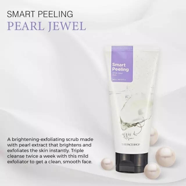 The Face Shop Smart Peeling White Jewel Exfoliant Doux Exfoliant Visage 120 ml 2