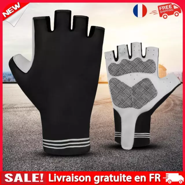 1 Pair Hand Gloves Shock Absorption Half Finger Riding Gloves Cycling Equipment