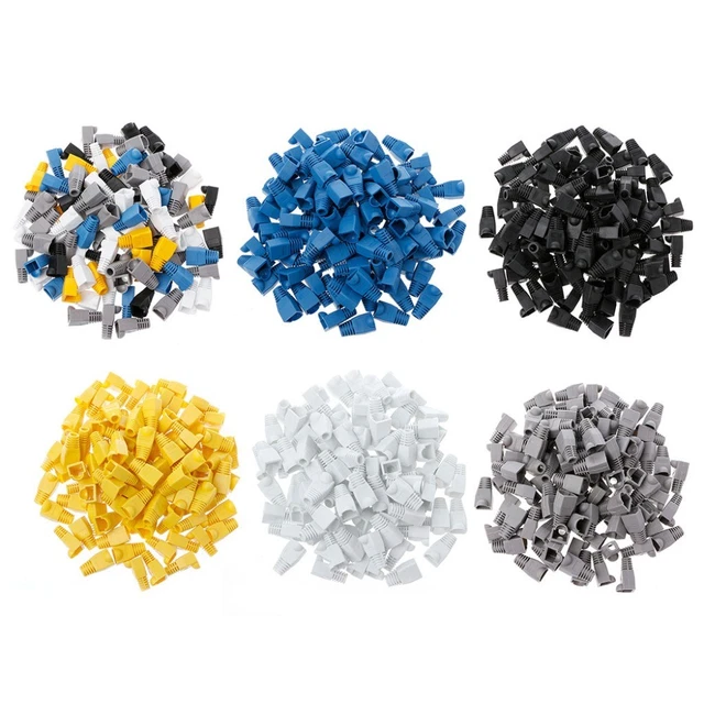 Lot de 10 Capuchon Manchon de protection pour connecteurs Réseau Ethernet RJ45