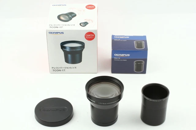 【Near Mint in a Box】 Olympus TCON-17 1.7x 55mm Tele Conversion Lens CLA-10 JAPAN
