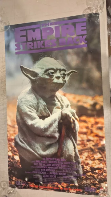 Vintage Star Wars Empire Strikes Back Yoda Movie Poster 1997 Pizza Hut